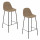 Lot de 2 tabourets de bar VLADI - Beige