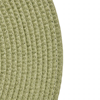 Lot de 2 sets de table tressés AFHIR - Diam. 38 cm - Vert Olive Lot de 2 sets de table tressés AFHIR - Diam. 38 cm - Vert Olive
