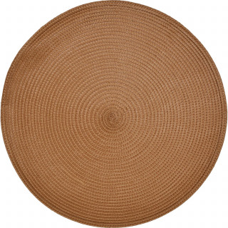 Lot de 2 sets de table tressés AFHIR - Diam. 38 cm - Terracotta Lot de 2 sets de table tressés AFHIR - Diam. 38 cm - Terracotta