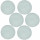 Lot de 6 sets de table tressés AFHIR - Diam. 38 cm - Céladon