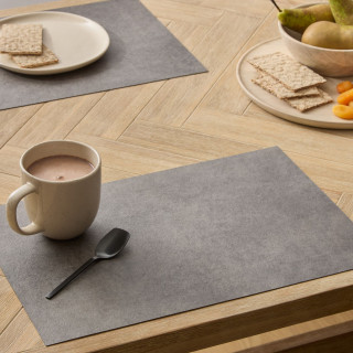 Lot de 6 sets de table effet béton AUTHENTIQUE - 45 x 30 cm