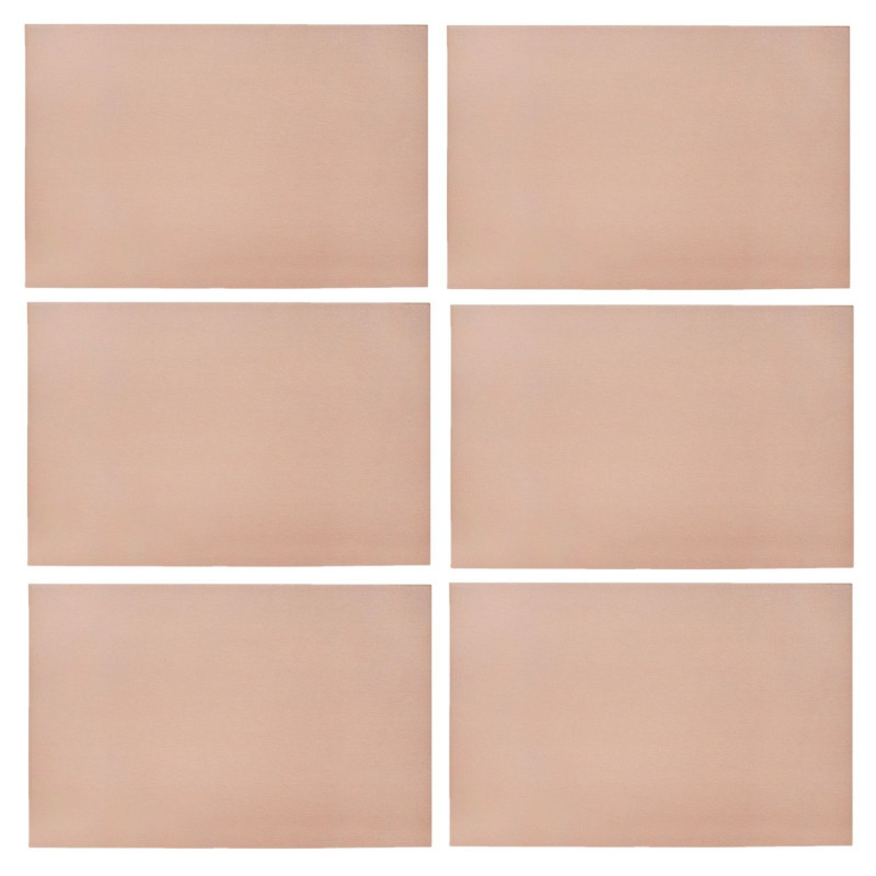 Lot de 6 sets de table MAX - 45 x 30 cm - Moka Lot de 6 sets de table MAX - 45 x 30 cm - Moka