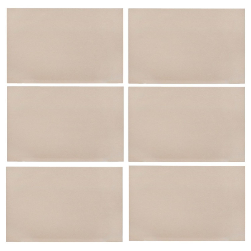 Lot de 6 sets de table MAX - 45 x 30 cm - Beige