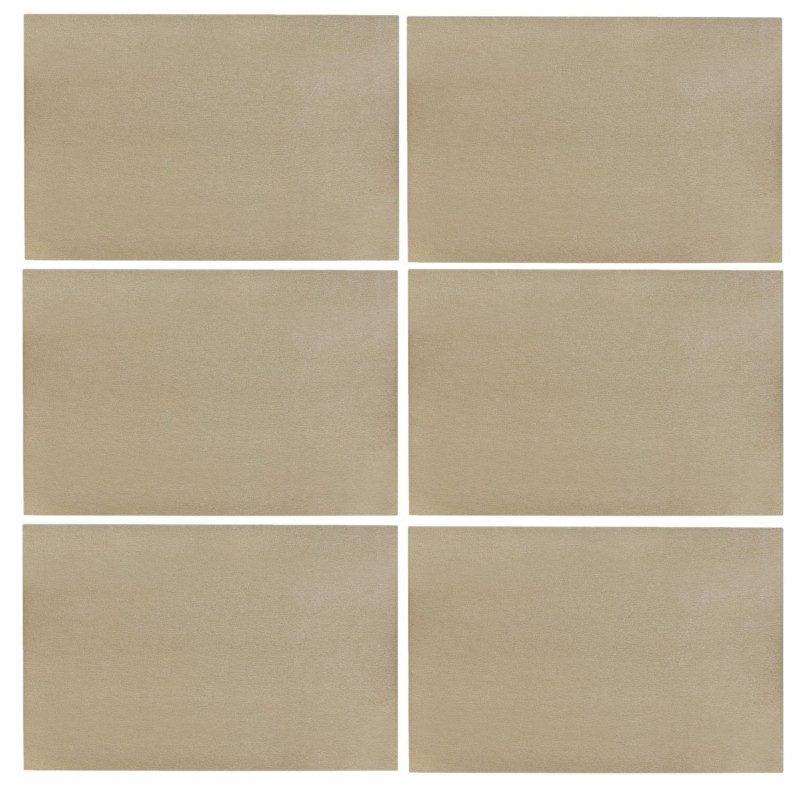 Lot de 6 sets de table MAX - 45 x 30 cm - Bronze