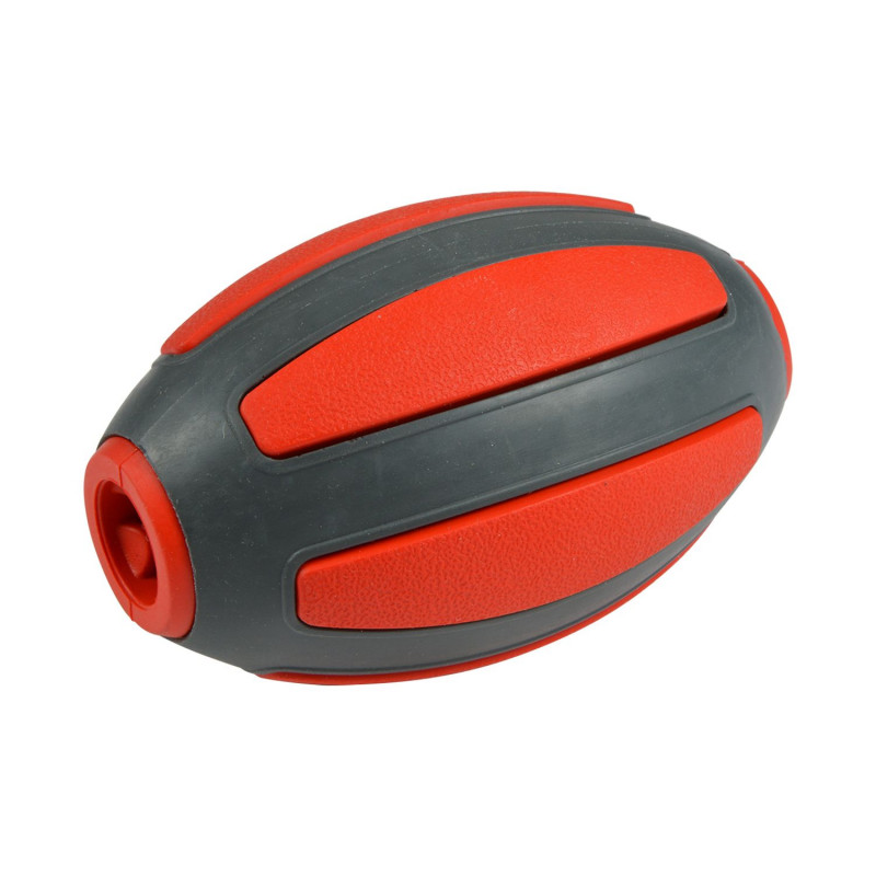 Ballon distributeur de croquettes - Noir et rouge