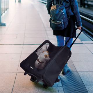 Sac de transport à roulettes pour chien et chat