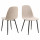 Lot de 4 chaises de salle à manger CLELIA - Beige