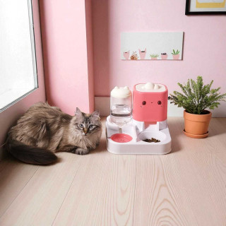 Distributeur d'eau et de croquettes pour chien et chat KAWAI