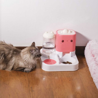 Distributeur d'eau et de croquettes pour chien et chat KAWAI