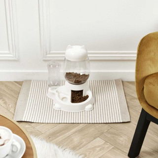 Distributeur d'eau et de croquettes pour chien et chat KEIKO