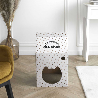 Griffoir pour chat LA MAISON DU CHAT - Blanc