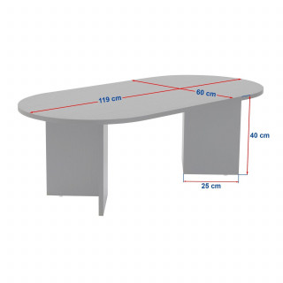 Table basse effet travertin SABLE - Beige