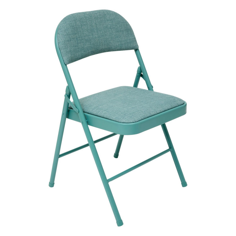 Chaise pliante en tissu chiné FLEXY - Vert