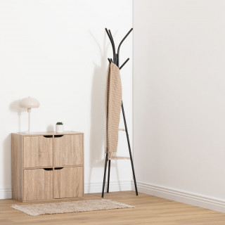 Etagère 4 cases effet bois MIX'N DOOR - Beige
