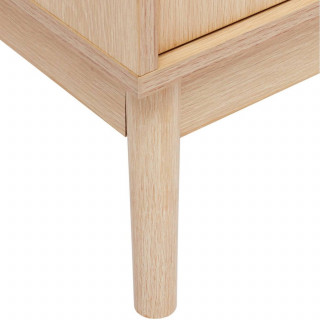 Colonne 2 portes effet bois naturel ABANA - Beige