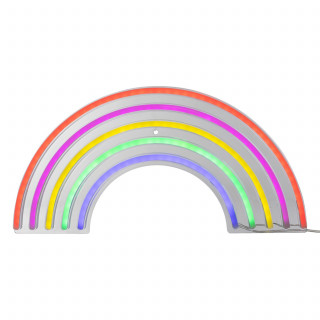 Néon LED mural arc-en-ciel - Multicolore