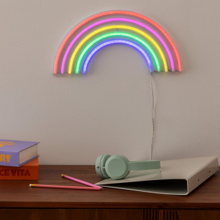 Néon LED mural arc-en-ciel - Multicolore