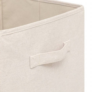 Boîte de rangement TIDY BOX - L. 31 x l. 31 x H. 31 cm - Beige