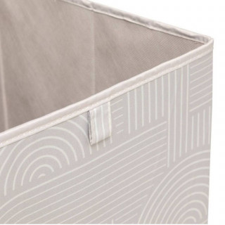 Boîte de rangement ARCHE - L. 31 x l. 31 x H. 31 cm - Beige