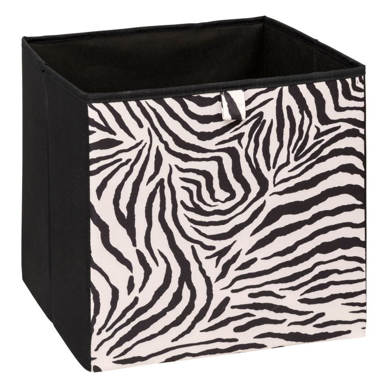 Boîte de rangement ZEBRA - L. 31 x l. 31 x H. 31 cm - Noir Boîte de rangement ZEBRA - L. 31 x l. 31 x H. 31 cm - Noir