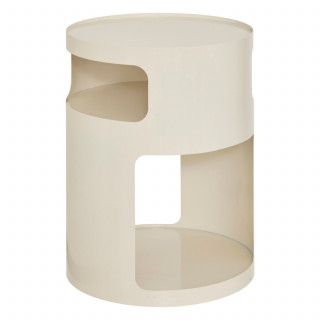Table à café 2 niches en métal ASHDAL - Beige