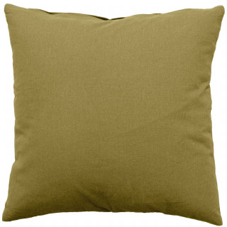 Coussin déhoussable en coton PANAMA - 60 x 60 cm - Bronze