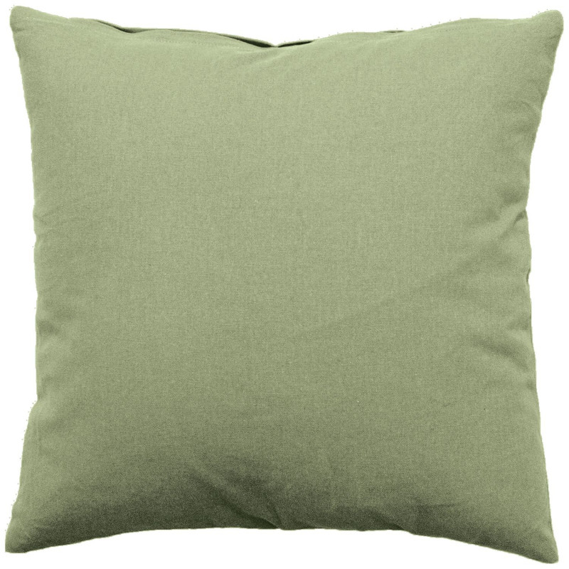 Coussin déhoussable en coton PANAMA - 60 x 60 cm - Olive