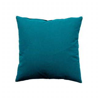 Coussin déhoussable en coton PANAMA - 40 x 40 cm - Bleu canard