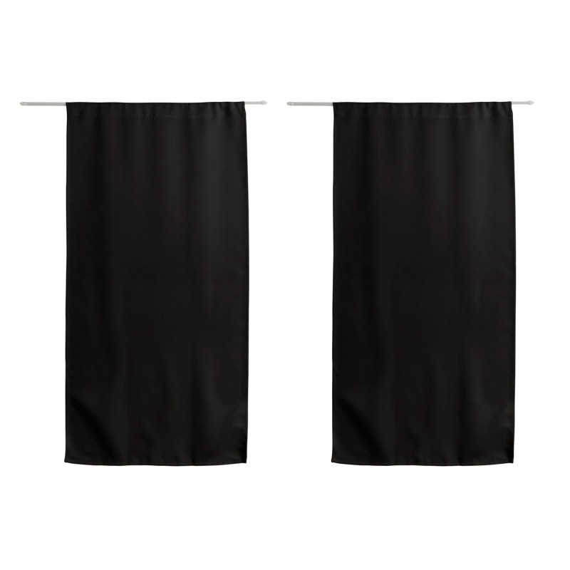Vitrage occultant REGLISSE - 60 x 120 cm - Noir Vitrage occultant REGLISSE - 60 x 120 cm - Noir