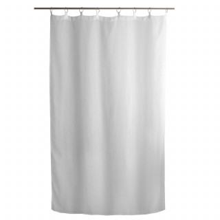 Voilage effet lin avec anneaux dorés VERA - 140 x 240 cm - Blanc