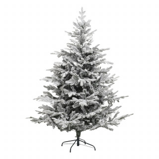 Sapin de Noël artificiel floqué FROSTY - H. 180 cm - Blanc
