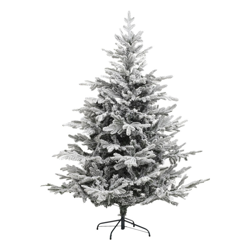 Sapin de Noël artificiel floqué FROSTY - H. 180 cm - Blanc