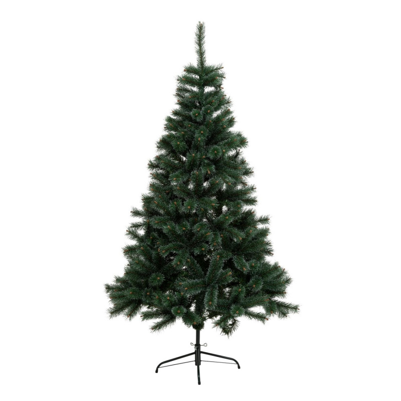 Sapin de Noël artificiel givré WINDY PEAK - H. 210 cm - Vert