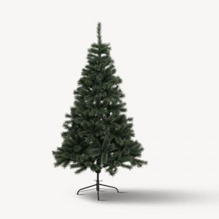Sapin de Noël artificiel givré WINDY PEAK - H. 180 cm - Vert