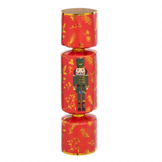 Lot de 6 crackers imprimés Casse-Noisette - Rouge et vert