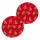 Lot de 2 sets de table en velours SAPIN - Rouge
