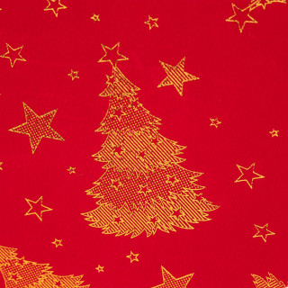 Lot de 2 sets de table en velours SAPIN - Rouge