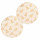 Lot de 2 sets de table en velours SAPIN - Or