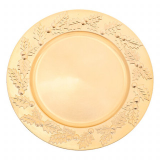 Lot de 12 assiettes de présentation HOUX - Or