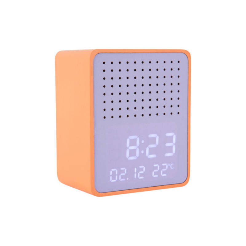 Réveil haut-parleur Bluetooth FUNKY VIBES - Orange et violet Réveil haut-parleur Bluetooth FUNKY VIBES - Orange et violet