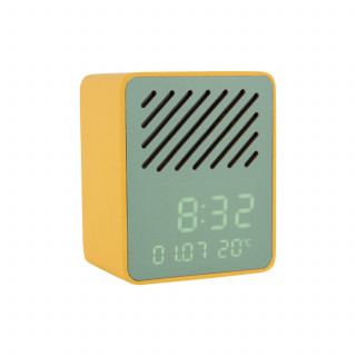 Réveil haut-parleur Bluetooth FUNKY VIBES - Jaune et vert