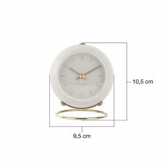 Réveil globe MUNDO - Blanc