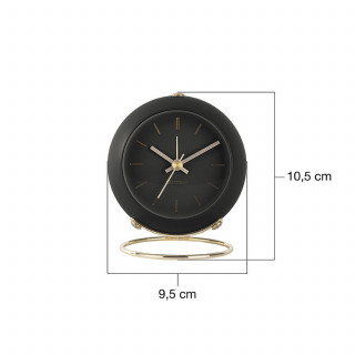 Réveil globe MUNDO - Noir