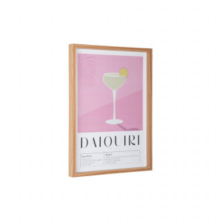 Affiche encadrée COCKTAIL - 31,5 x 41,5 cm - Rose Affiche encadrée COCKTAIL - 31,5 x 41,5 cm - Rose