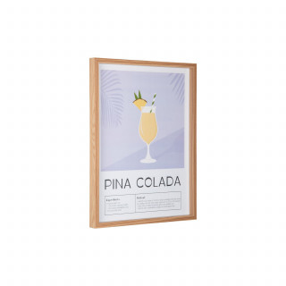 Affiche encadrée COCKTAIL - 31,5 x 41,5 cm - Violet Affiche encadrée COCKTAIL - 31,5 x 41,5 cm - Violet