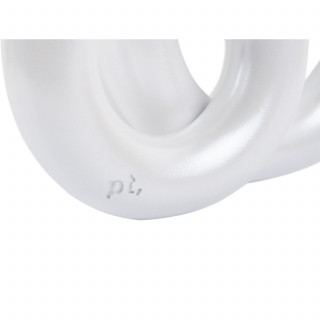 Bougeoir Anneaux moyen LOOPA - Blanc