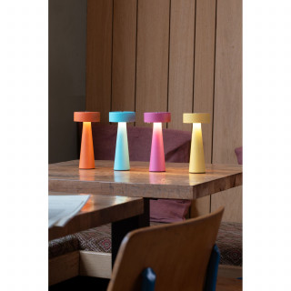 Lampe de table rechargeable LED LUMEA - Bleu clair Lampe de table rechargeable LED LUMEA - Bleu clair