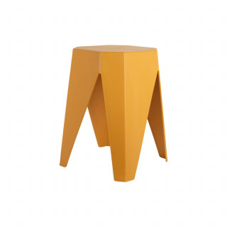 Tabouret d'appoint empilable CHERISH - Jaune Moutarde Tabouret d'appoint empilable CHERISH - Jaune Moutarde