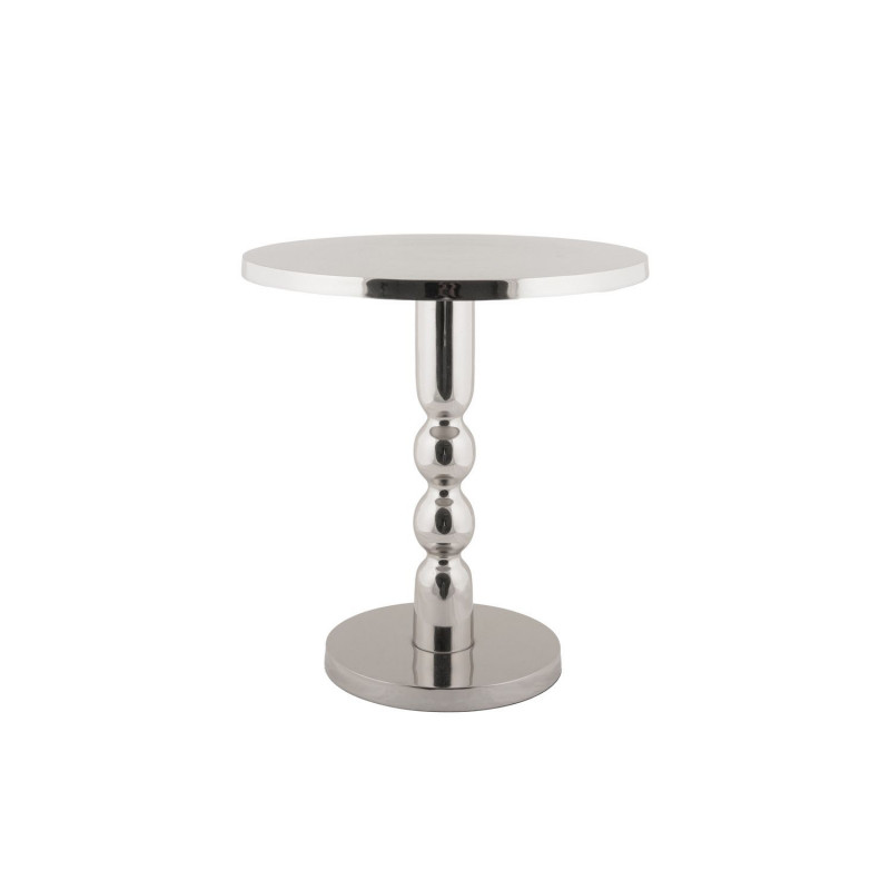 Table d'appoint en aluminium chromé ORION - Argent Table d'appoint en aluminium chromé ORION - Argent