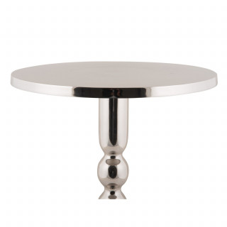 Table d'appoint en aluminium chromé ORION - Argent Table d'appoint en aluminium chromé ORION - Argent